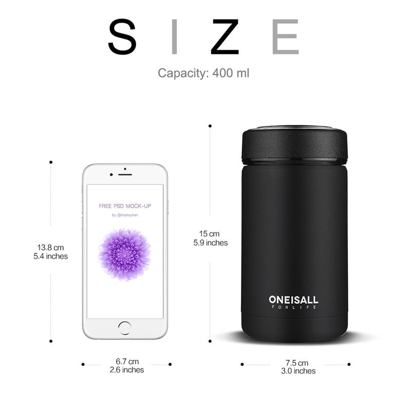 400ml Stainless Steel Insulated Thermos Cup